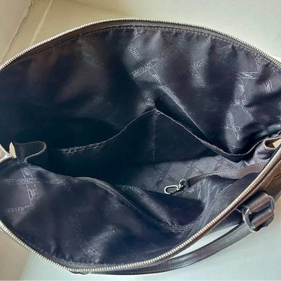 Longchamp Le Foulonné Shoulder Bag in Mocha Brown - Picture 7 of 14